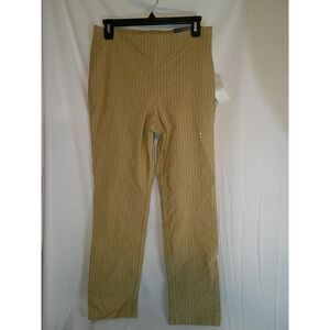 Worthington Women's Slim Leg Pants Size 6 Career Pinstripe Beige $49 NWT